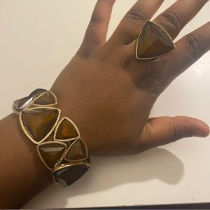 Brown Bracelet and Ring